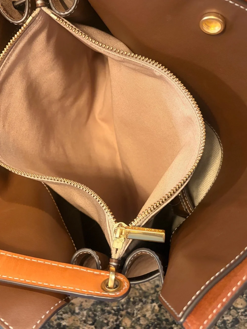 Tory Burch Black Leather Lee Radziwill Double Bag